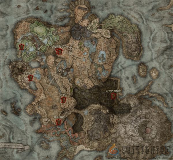 艾尔登法环黄金树幽影全地图BOSS汇总(图6) 艾尔登法环黄金树幽影全地图BOSS汇总(图6)